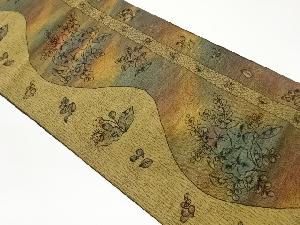 本場筑前博多曲線に桔梗模様織出し名古屋帯